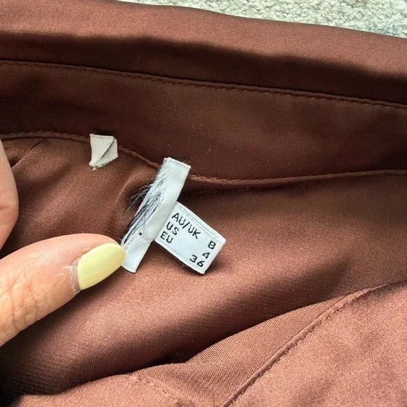 Princess Polly Satin Mini Shirt Dress - Picture 2 of 3